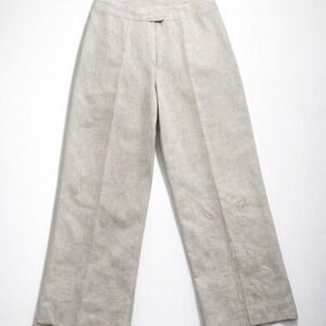 Linen Wide Leg Pants Trousers Embroidered Boho Beach Resortwear-14W